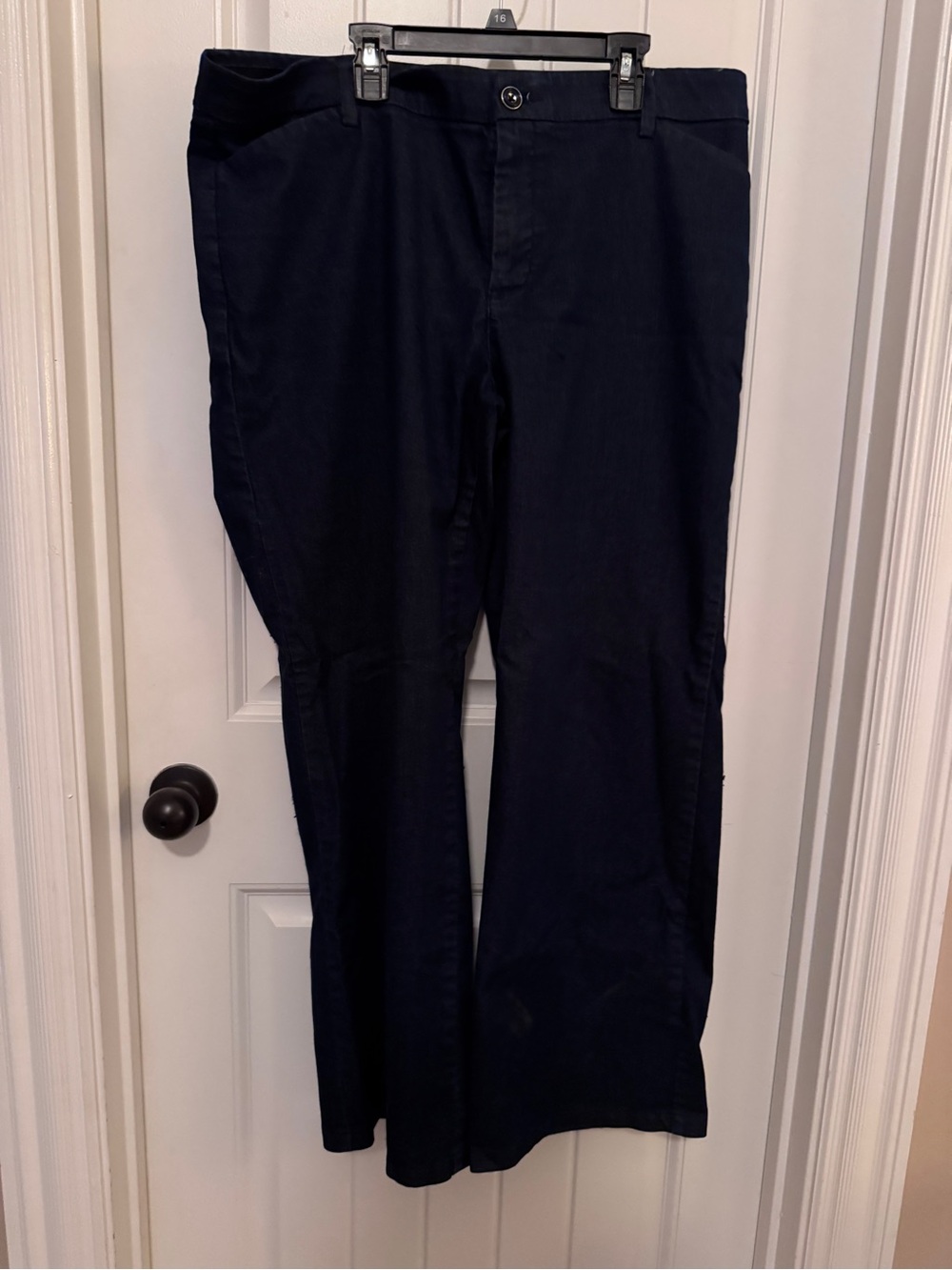 Lee Dark Denim Mid Rise Trousers